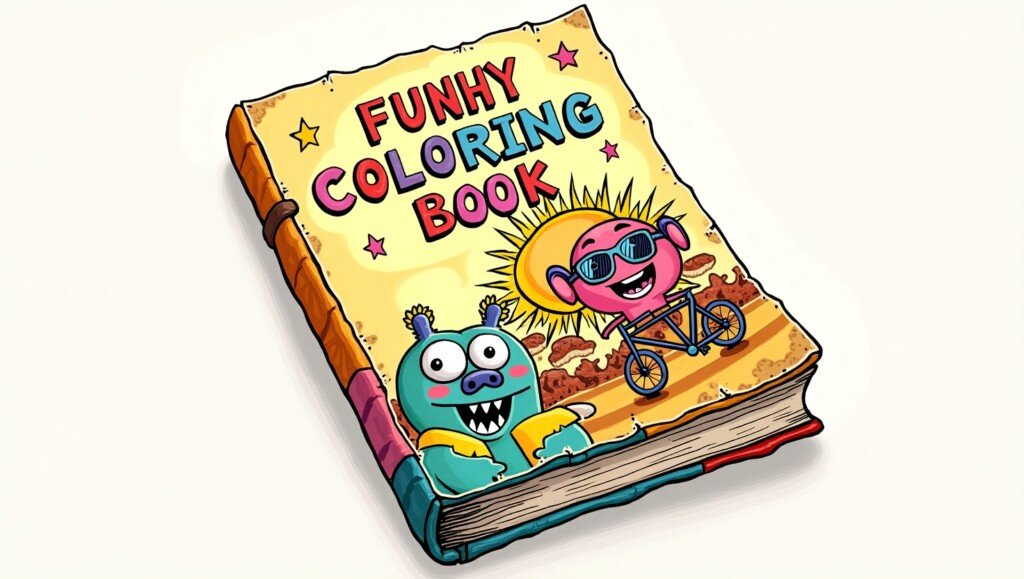 Naughty but funny coloring book