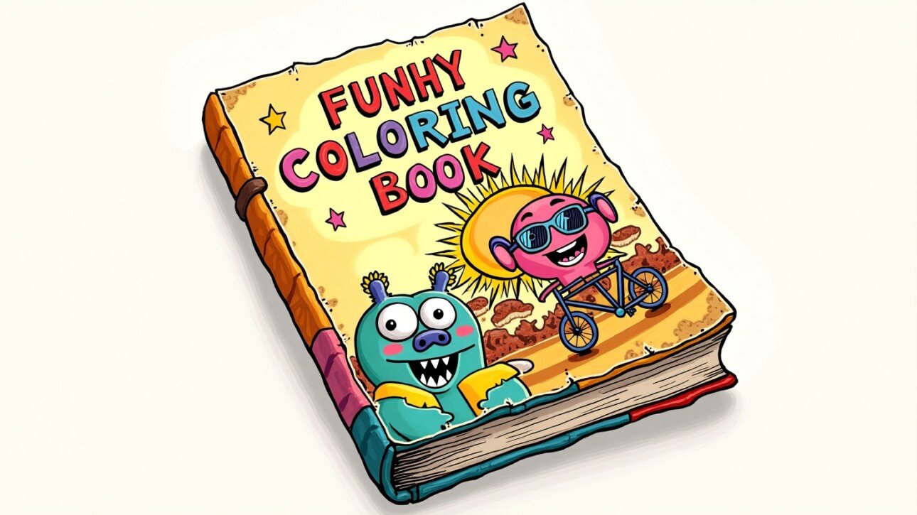 Naughty but funny coloring book