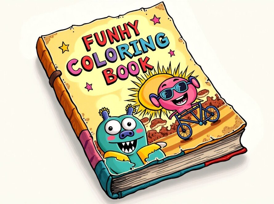 Naughty but funny coloring book