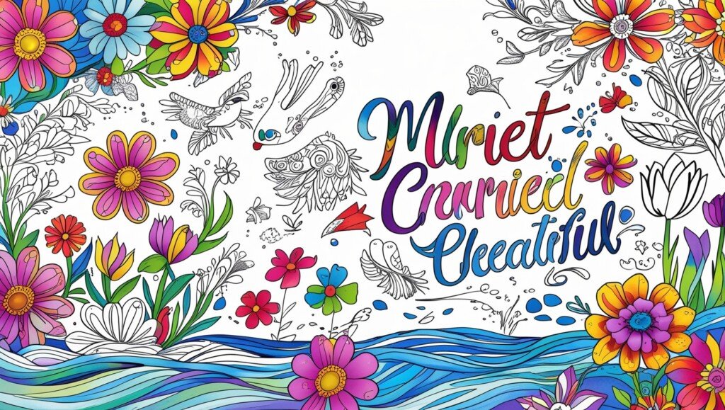 lighthearted adult coloring book