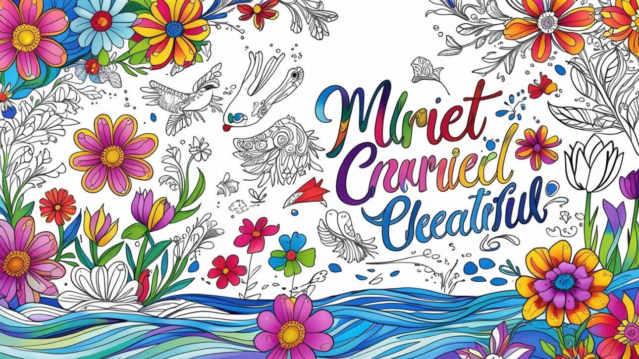 lighthearted adult coloring book