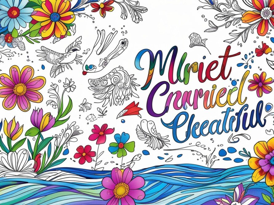lighthearted adult coloring book